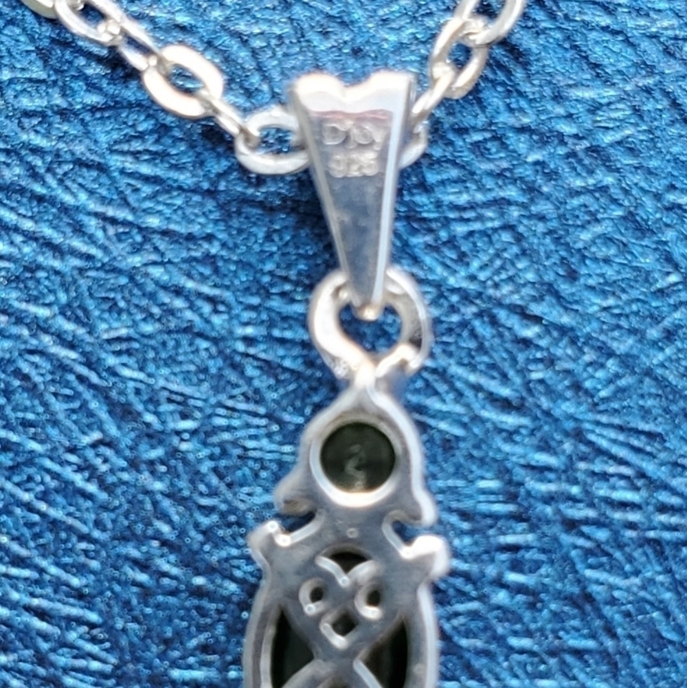 Chrome Diopside Platinum Over Sterling Silver Necklace - Picture 4 of 5